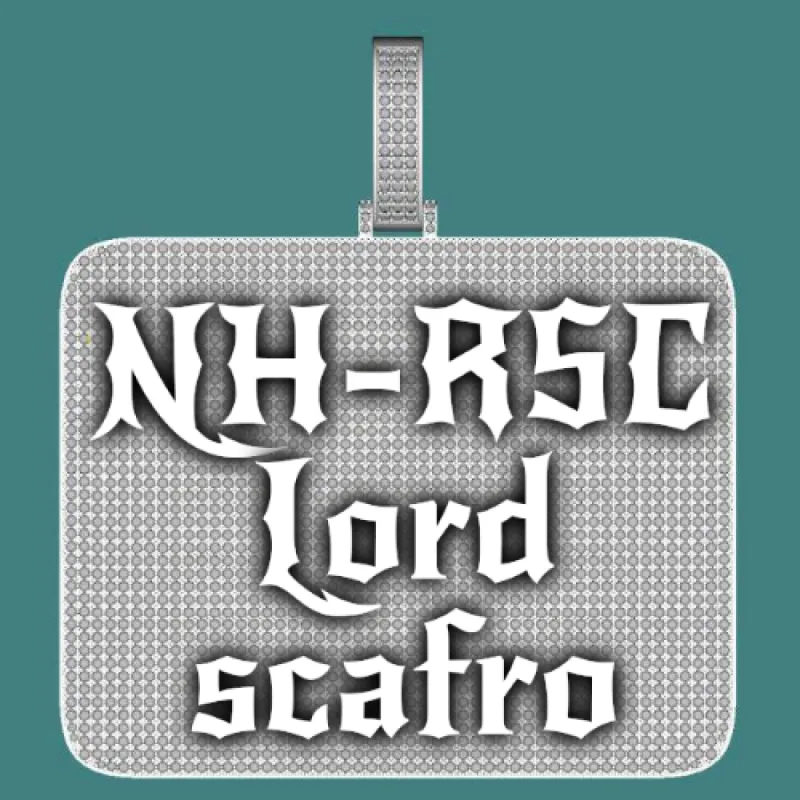 CUSTOM LETTER NECKLACE 3D BIG SQUARE sold by The GUU Shop