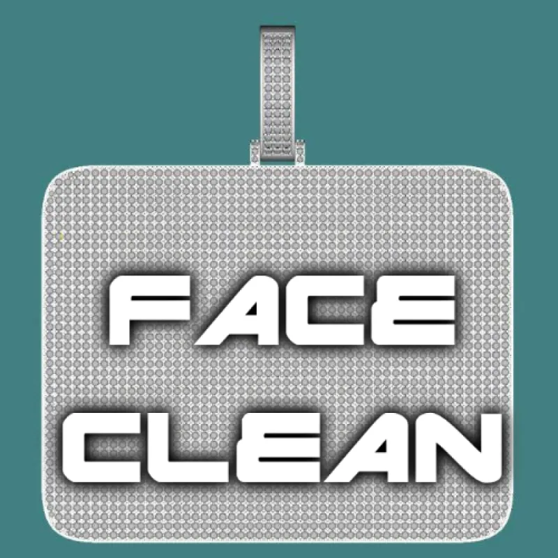 CUSTOM LETTER NECKLACE 3D BIG SQUARE sold by The GUU Shop