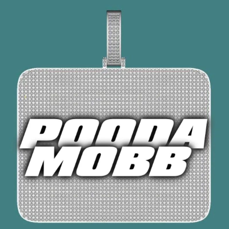 CUSTOM LETTER NECKLACE 3D BIG SQUARE sold by The GUU Shop