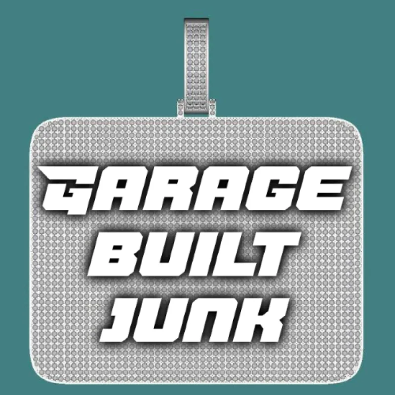 CUSTOM LETTER NECKLACE 3D BIG SQUARE sold by The GUU Shop