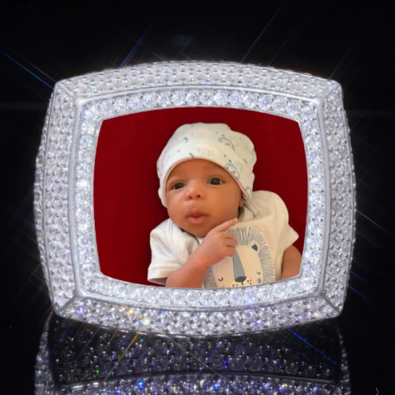 3D CUSTOM PICTURE ICED RING sold by The GUU Shop