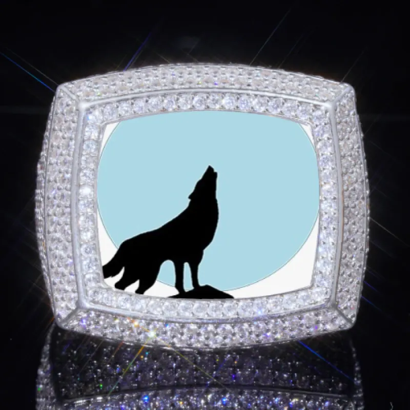 3D CUSTOM PICTURE ICED RING sold by The GUU Shop