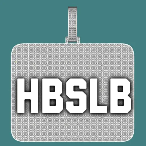 CUSTOM LETTER NECKLACE 3D BIG SQUARE sold by The GUU Shop