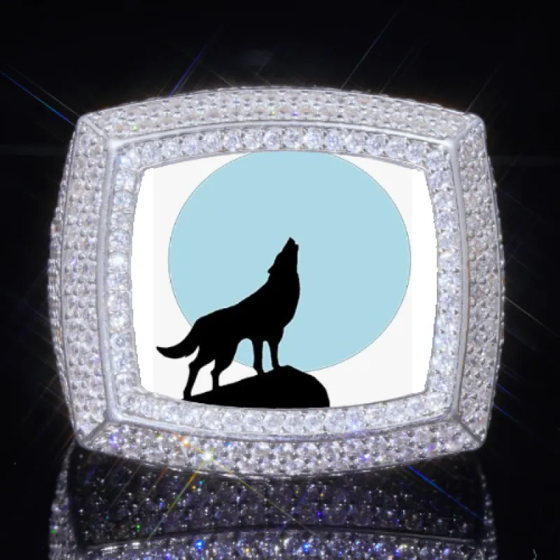 3D CUSTOM PICTURE ICED RING sold by The GUU Shop