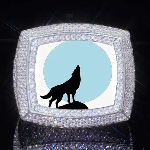 3D CUSTOM PICTURE ICED RING sold by The GUU Shop