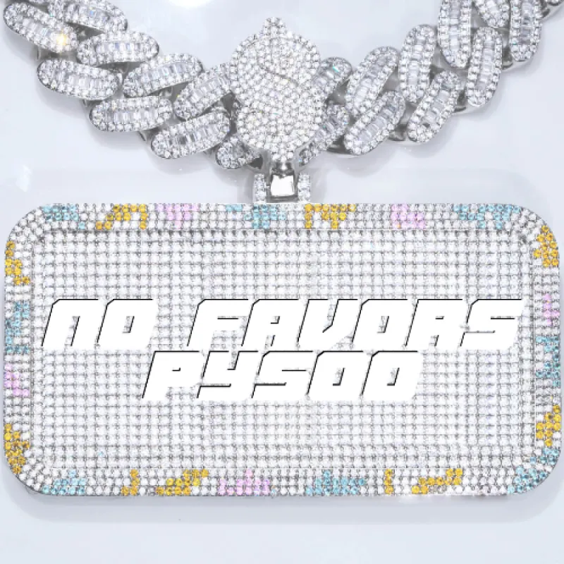 CUSTOM LETTER NECKLACE 3D COLORFUL SQUARE sold by The GUU Shop