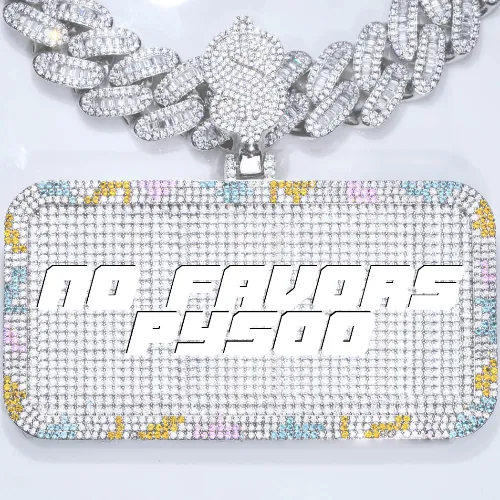 CUSTOM LETTER NECKLACE 3D COLORFUL SQUARE sold by The GUU Shop