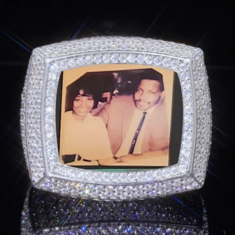 3D CUSTOM PICTURE ICED RING sold by The GUU Shop