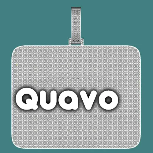 CUSTOM LETTER NECKLACE 3D BIG SQUARE sold by The GUU Shop