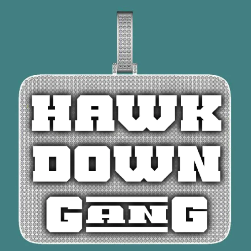 CUSTOM LETTER NECKLACE 3D BIG SQUARE sold by The GUU Shop