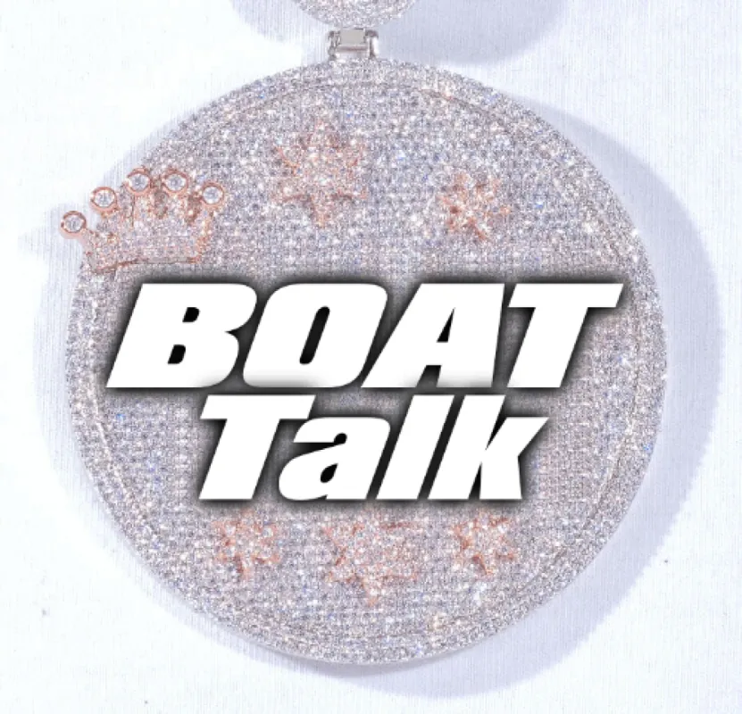 CUSTOM LETTER NECKLACE 3D BIG CROWN DISC sold by The GUU Shop