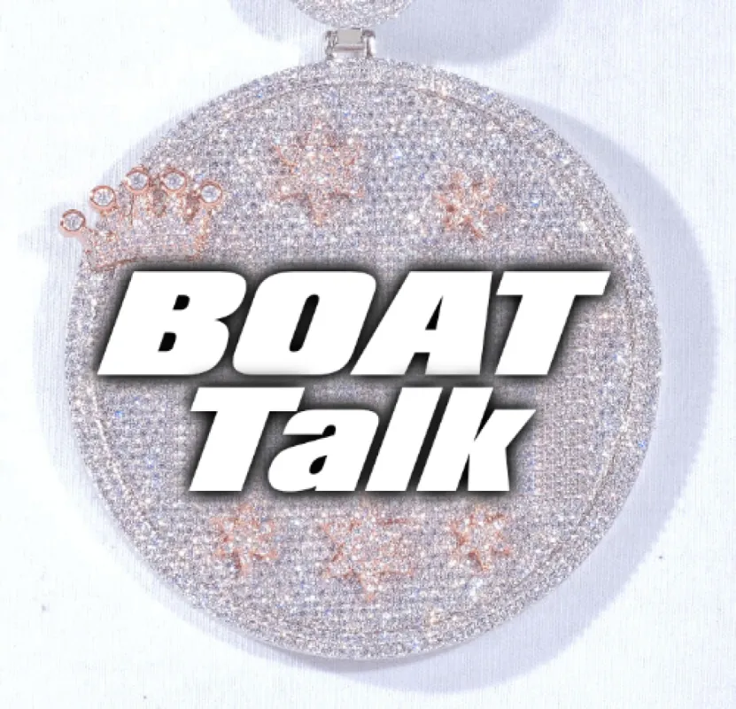 CUSTOM LETTER NECKLACE 3D BIG CROWN DISC sold by The GUU Shop