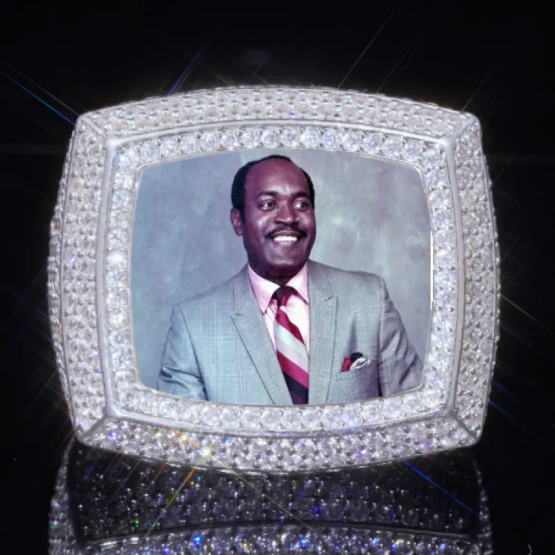 3D CUSTOM PICTURE ICED RING sold by The GUU Shop