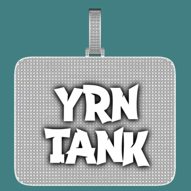 CUSTOM LETTER NECKLACE 3D BIG SQUARE sold by The GUU Shop