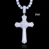 925S & VVS Moissanite Baguette Cross Necklace sold by The GUU Shop