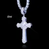 925S & VVS Moissanite Baguette Cross Necklace sold by The GUU Shop
