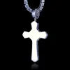 925S & VVS Moissanite Baguette Cross Necklace sold by The GUU Shop
