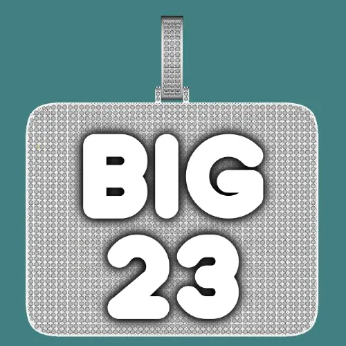 CUSTOM LETTER NECKLACE 3D BIG SQUARE sold by The GUU Shop