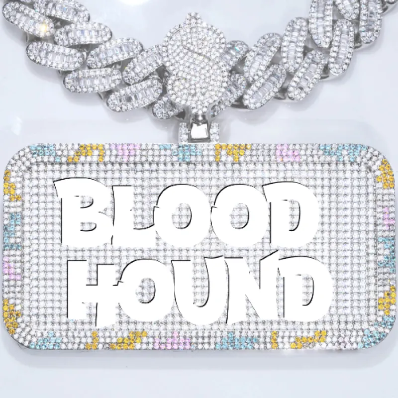 CUSTOM LETTER NECKLACE 3D COLORFUL SQUARE sold by The GUU Shop