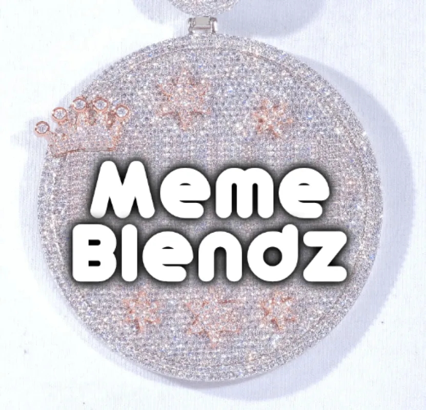 CUSTOM LETTER NECKLACE 3D BIG CROWN DISC sold by The GUU Shop