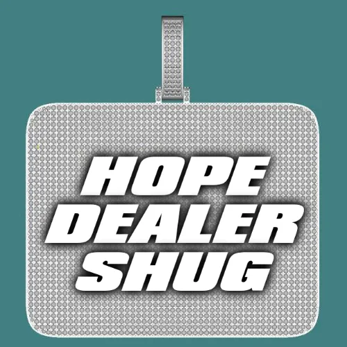 CUSTOM LETTER NECKLACE 3D BIG SQUARE sold by The GUU Shop