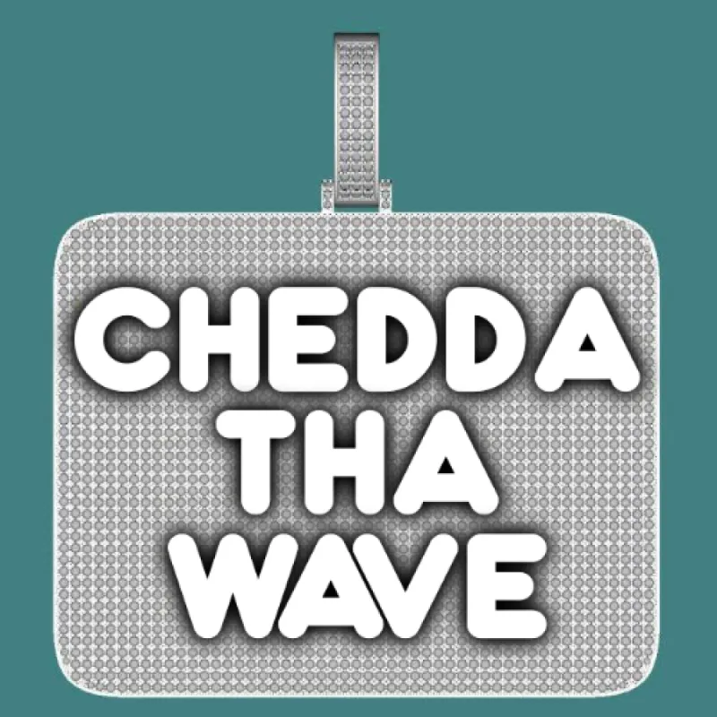 CUSTOM LETTER NECKLACE 3D BIG SQUARE sold by The GUU Shop