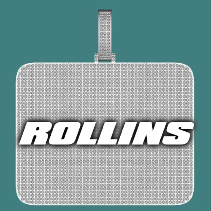 CUSTOM LETTER NECKLACE 3D BIG SQUARE sold by The GUU Shop