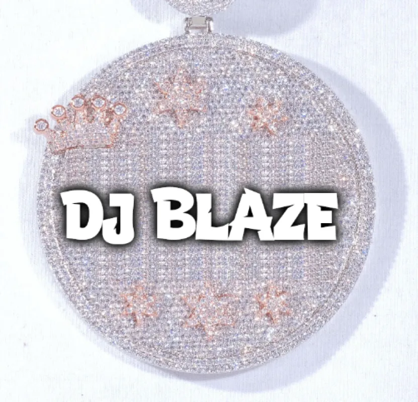 CUSTOM LETTER NECKLACE 3D BIG CROWN DISC sold by The GUU Shop