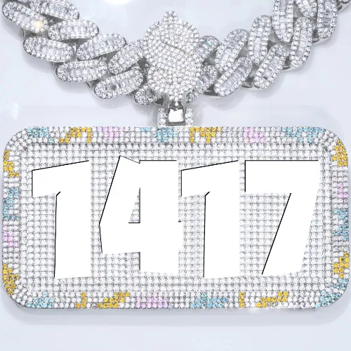 CUSTOM LETTER NECKLACE 3D COLORFUL SQUARE sold by The GUU Shop