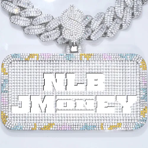 CUSTOM LETTER NECKLACE 3D COLORFUL SQUARE sold by The GUU Shop