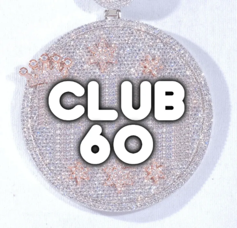 CUSTOM LETTER NECKLACE 3D BIG CROWN DISC sold by The GUU Shop