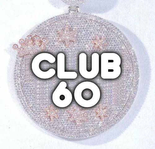 CUSTOM LETTER NECKLACE 3D BIG CROWN DISC sold by The GUU Shop