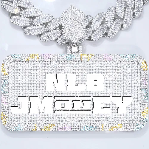 CUSTOM LETTER NECKLACE 3D COLORFUL SQUARE sold by The GUU Shop