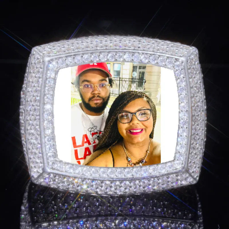3D CUSTOM PICTURE ICED RING sold by The GUU Shop