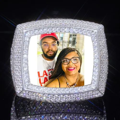 3D CUSTOM PICTURE ICED RING sold by The GUU Shop
