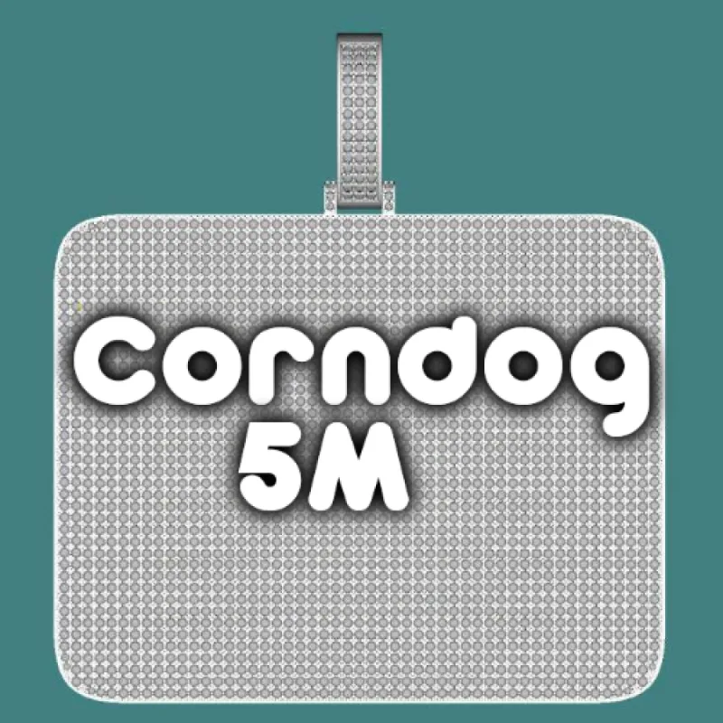 CUSTOM LETTER NECKLACE 3D BIG SQUARE sold by The GUU Shop