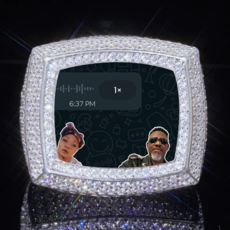 3D CUSTOM PICTURE ICED RING sold by The GUU Shop