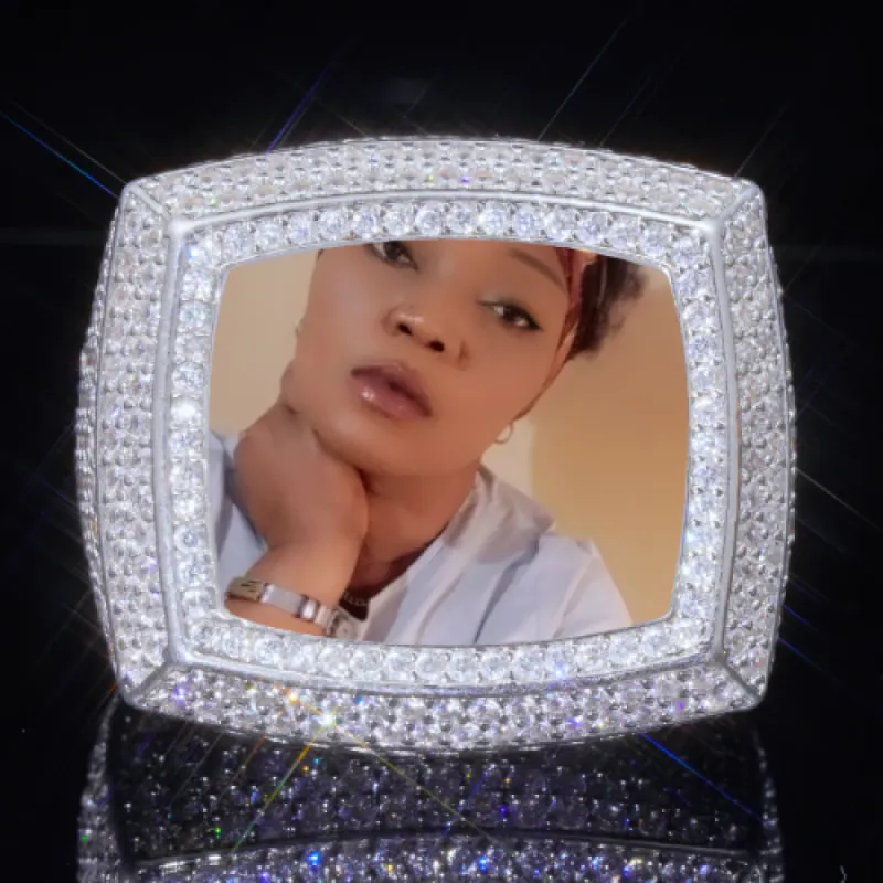 3D CUSTOM PICTURE ICED RING sold by The GUU Shop