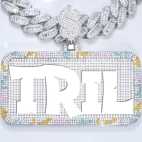 CUSTOM LETTER NECKLACE 3D COLORFUL SQUARE sold by The GUU Shop