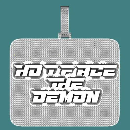 CUSTOM LETTER NECKLACE 3D BIG SQUARE sold by The GUU Shop