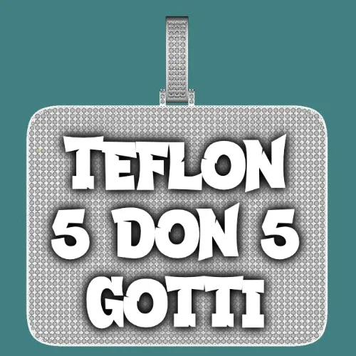 CUSTOM LETTER NECKLACE 3D BIG SQUARE sold by The GUU Shop