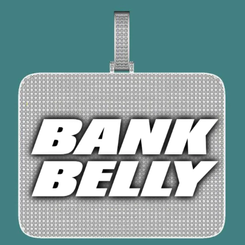 CUSTOM LETTER NECKLACE 3D BIG SQUARE sold by The GUU Shop