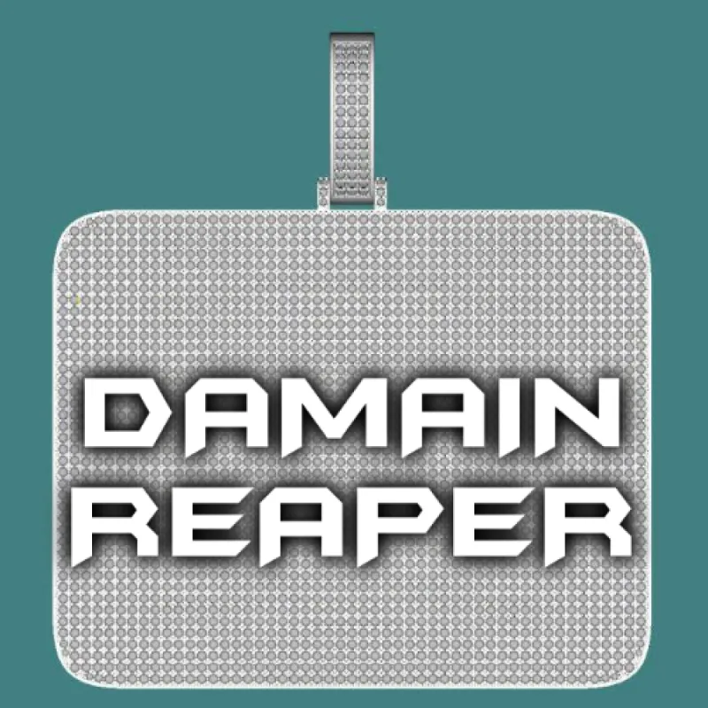 CUSTOM LETTER NECKLACE 3D BIG SQUARE sold by The GUU Shop