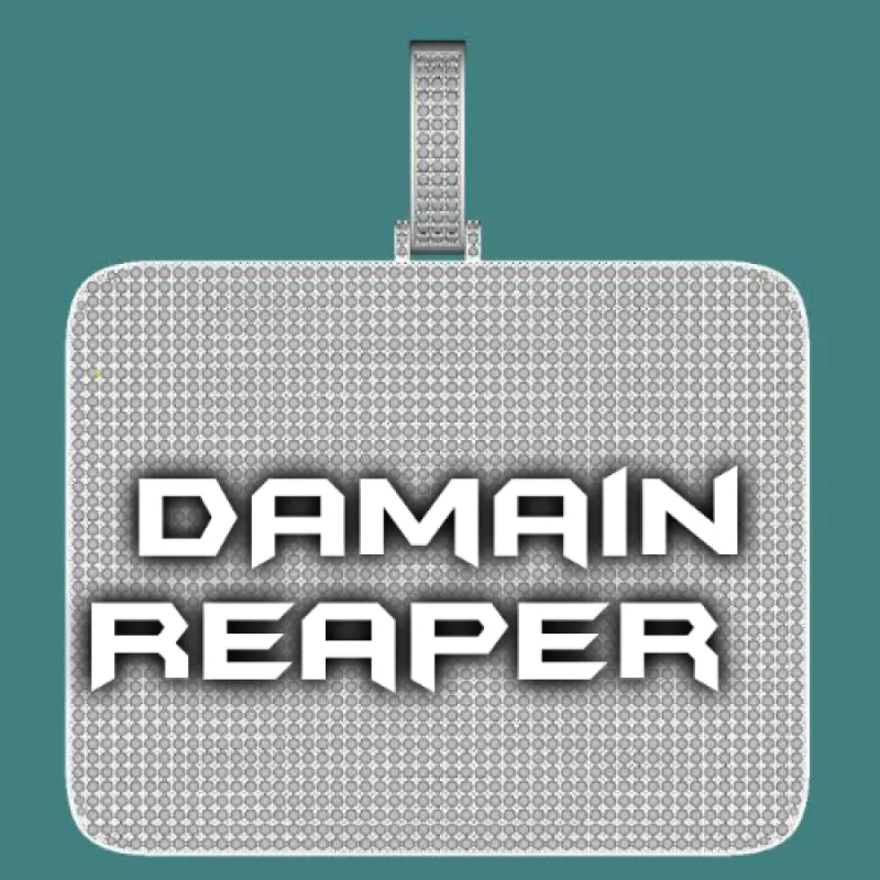 CUSTOM LETTER NECKLACE 3D BIG SQUARE sold by The GUU Shop