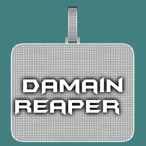 CUSTOM LETTER NECKLACE 3D BIG SQUARE sold by The GUU Shop