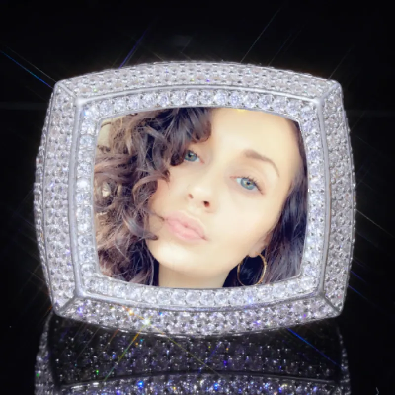 3D CUSTOM PICTURE ICED RING sold by The GUU Shop