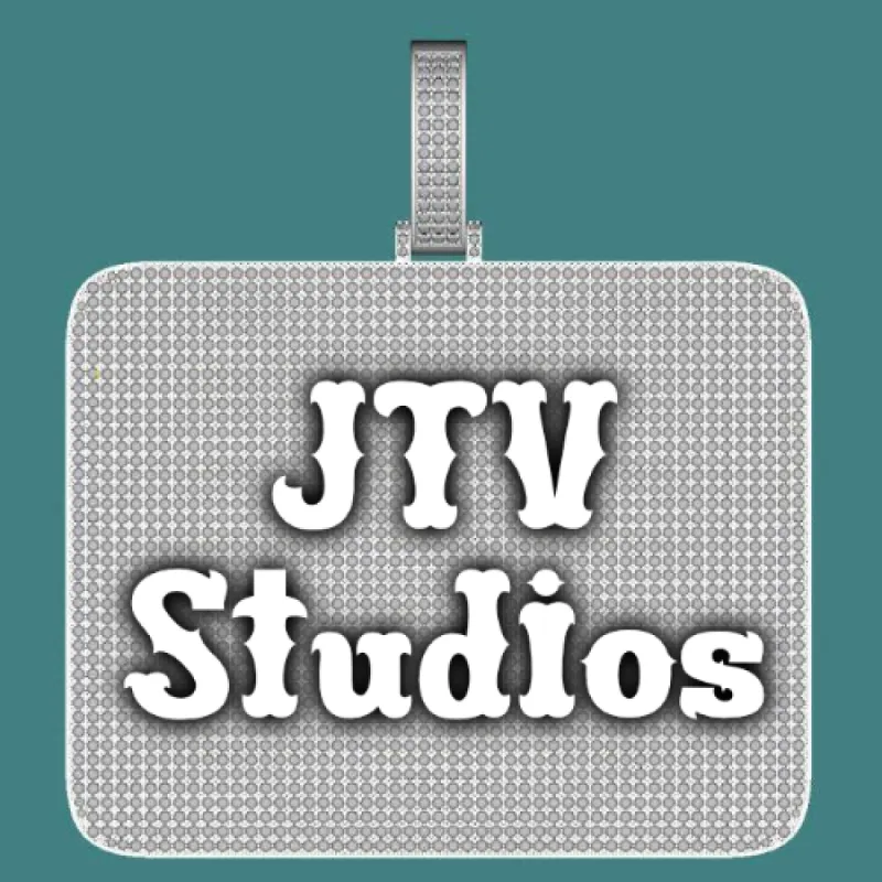 CUSTOM LETTER NECKLACE 3D BIG SQUARE sold by The GUU Shop