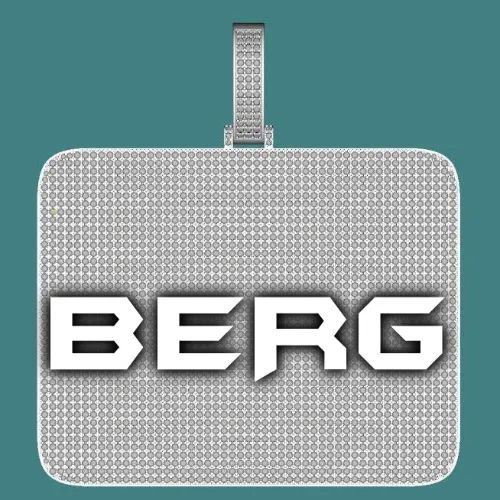 CUSTOM LETTER NECKLACE 3D BIG SQUARE sold by The GUU Shop