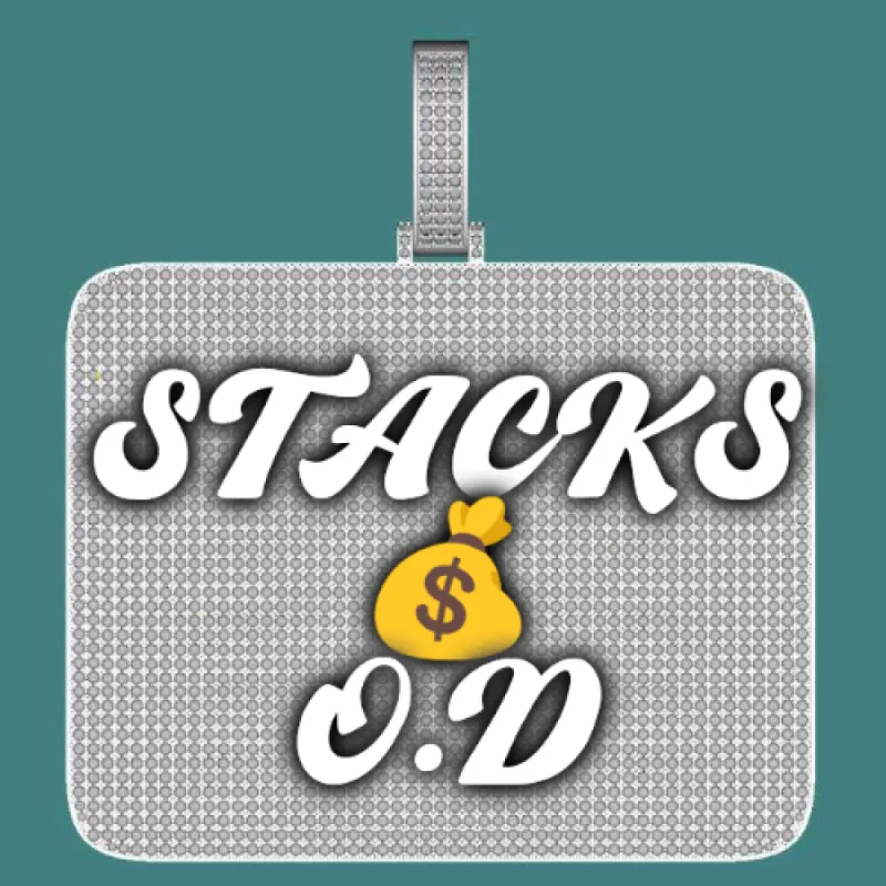 CUSTOM LETTER NECKLACE 3D BIG SQUARE sold by The GUU Shop