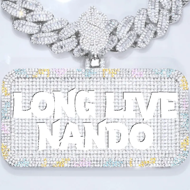 CUSTOM LETTER NECKLACE 3D COLORFUL SQUARE sold by The GUU Shop